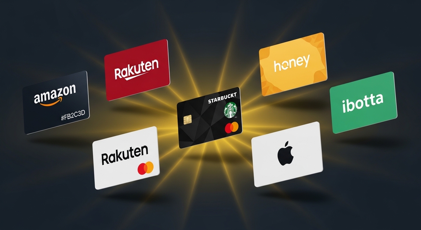 Collection of popular gift cards and cashback offers from major retailers available on Snaplii
